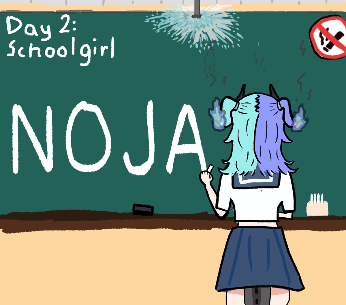 BorosIsSTRONG's tweet photo. #めら組絵図
#holoctober
sometimes I wonder if having hair that's always on fire might set off fire alarms... https://t.co/dUH1kM9L89