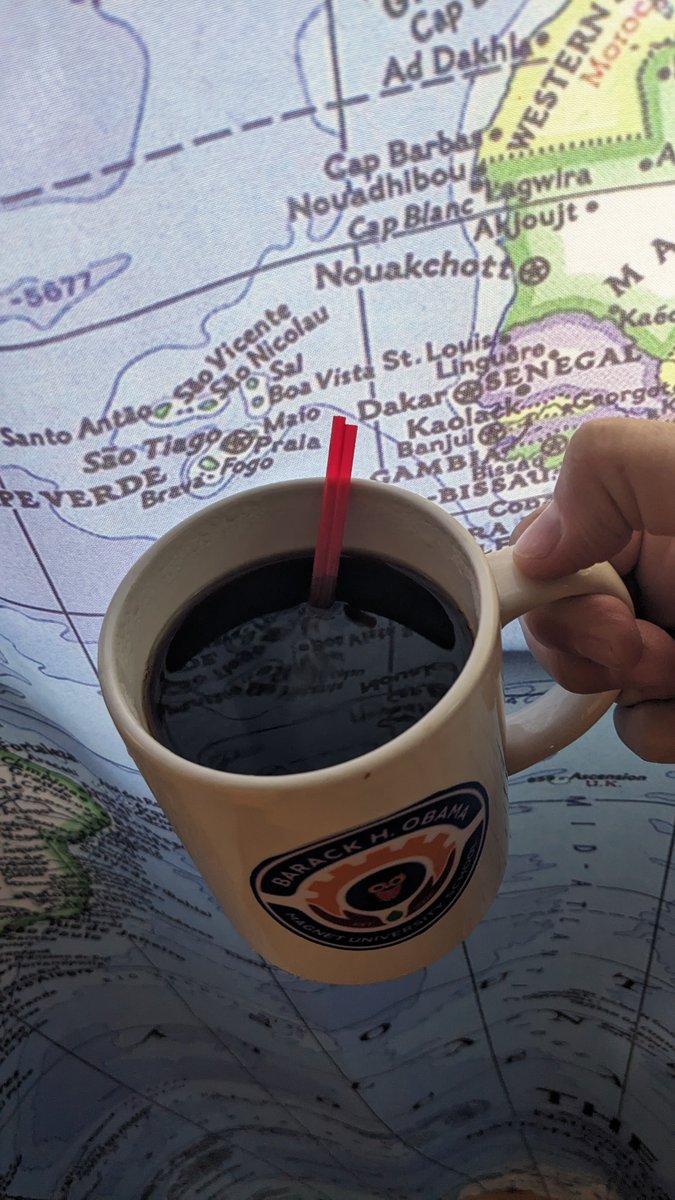 Sminichino1970's tweet photo. Good morning! Happy #October Happy #Friday #TwoRedStirrers   ☕❤️  My heart  is currently leaving ing the coast of Africa and crossing to #Brazil 😊❤️🌊🛳️🧳 Keep making good choices baby girl! ❤️ #SemesterAtSea #SASF26  #ProudMommy https://t.co/7z2tYXkf22