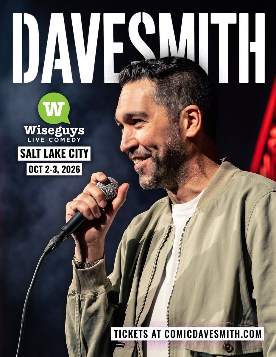 ComicDaveSmith's tweet photo. See you tonight, Salt Lake City!!! https://t.co/zCm7bG7uL7