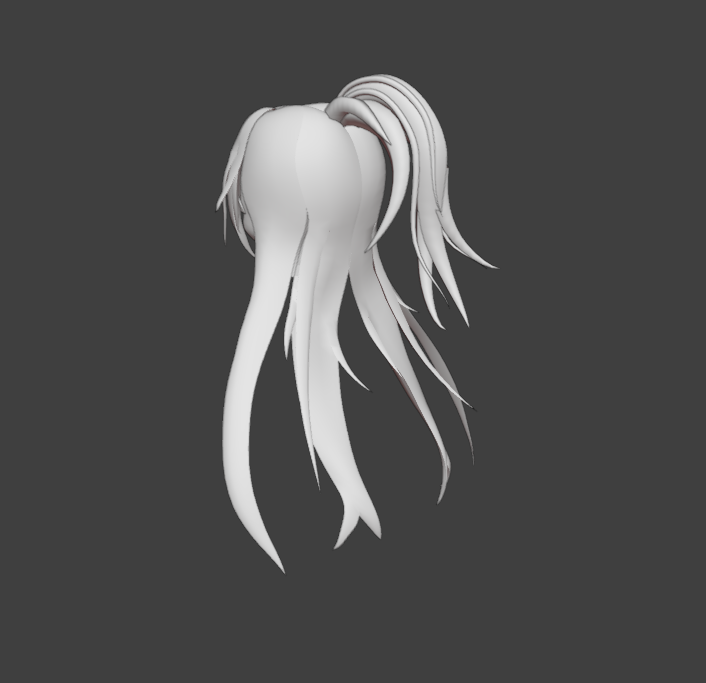 pay_psuke's tweet photo. 仮の髪できた
ポニテの部分は置いてるだけだからこれから作り込んでいく https://t.co/zY3GWJllw1
