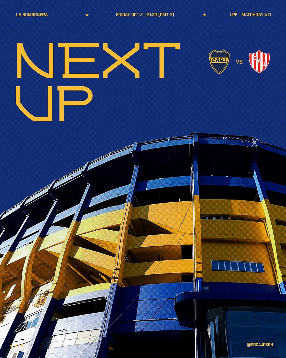 BocaJrsEN_'s tweet photo. It's Matchday at La Bombonera! 💪💙💛💙 https://t.co/tRyyR50qFf