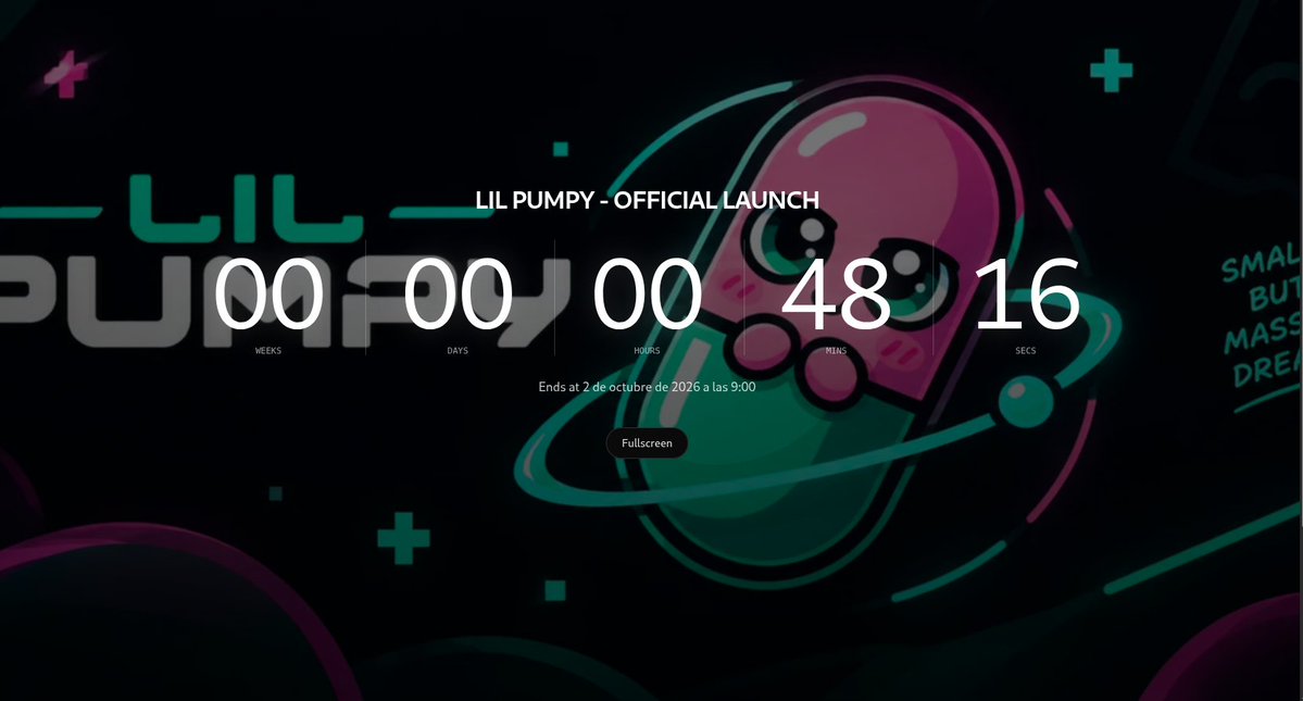 LilPumpyOk's tweet photo. 🚨 LESS THAN ONE HOUR TO GO. 🩷💚

Lil Pumpy is almost ready.

⏰ 09:00 AM UTC-3
🟢 Official launch on https://t.co/JBCcOgXJkT
The official contract address will be shared only after deployment through our official channels.

If you’re joining us, make sure you’re in the official Telegram:

👉 https://t.co/ylr7NPKRN2

See you at launch. 🚀

#LilPumpy #Solana #Pumpfun