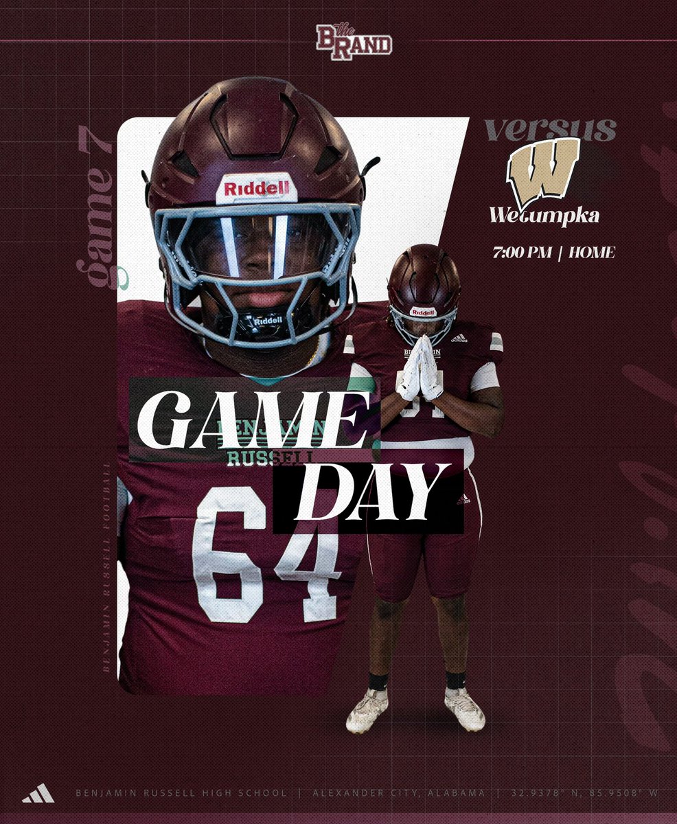 BRHSWildcatFB's tweet photo. Game Day 🐾🐾

Ben Russell vs. Wetumpka 7:00pm

#theBRand 
#wildcatpride https://t.co/IsHMqbQiLi