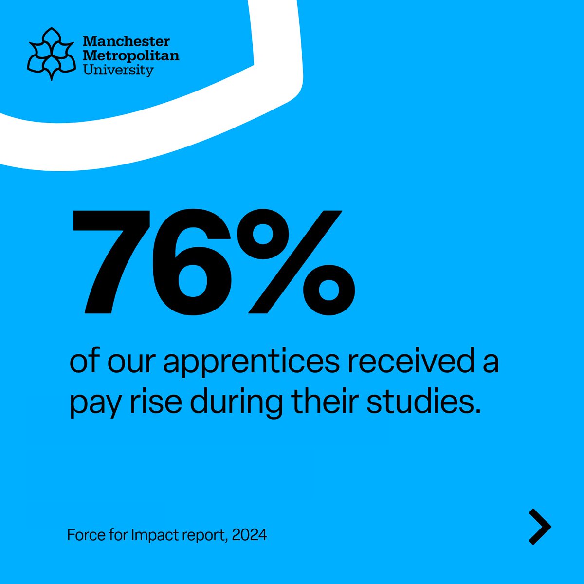 MMUApprentice's tweet photo. What can a degree apprenticeship mean for an apprentice’s career?   

Swipe through to see apprenticeships at Manchester Met in number and explore our programmes: 
https://t.co/UQ5l3uvgNf https://t.co/Ra8ygVwRjl
