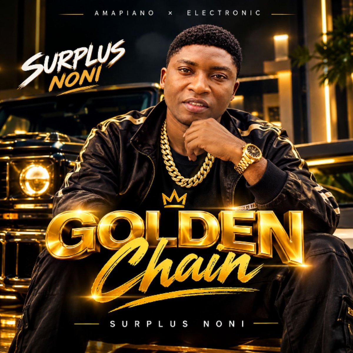 SurplusNon99's tweet photo. Golden Chain now available on all platforms #Goldenchain #NewMusic2026 #music #virałpost #Surplusnoni #serch https://t.co/Lv7aniDsfM