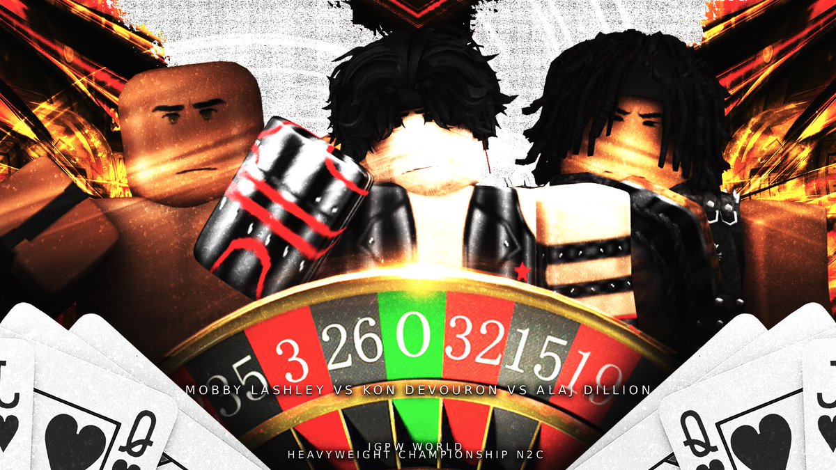 IGPWMedia's tweet photo. TONIGHT! The IGPW WORLD HEAVYWEIGHT CHAMPIONSHIP N3C will be determined as @KonDevouronRW  goes up against @Mischief_RW , and @b8pez https://t.co/aV87AvZmx0