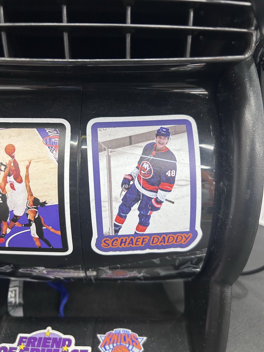 CowboySHiT4Life's tweet photo. @rami_lavi  @7BOOMERESIASON @GioWFAN @WFANmornings  I’ve had my Schaef Daddy sticker on my work fan since June! Go Isles https://t.co/AHruy2GCMF