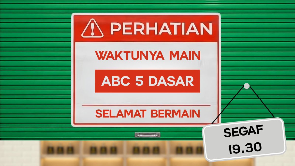 BRENTlul's tweet photo. ⠀
⠀
𝐖𝐀𝐊𝐓𝐔𝐍𝐘𝐀 𝐌𝐀𝐈𝐍 !!

𝐇𝐚𝐫𝐢 𝐢𝐧𝐢 𝐦𝐚𝐢𝐧 ABC 5 Dasar 𝐬𝐚𝐦𝐚 @BRENTlul 
𝐉𝐚𝐦 19.30

𝐄𝐍𝐉𝐎𝐘 𝐓𝐇𝐄 𝐆𝐀𝐌𝐄 🤙

   ⠀⠀⠀ https://t.co/K7veMn1weJ