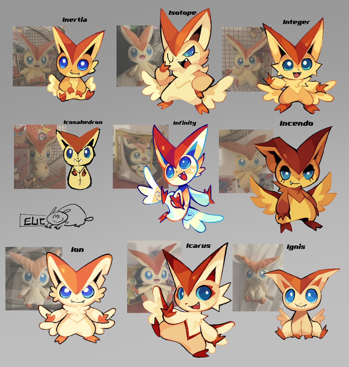 euckaryote's tweet photo. #victini doodles i posted on tiktok https://t.co/WwHtnVGGgE