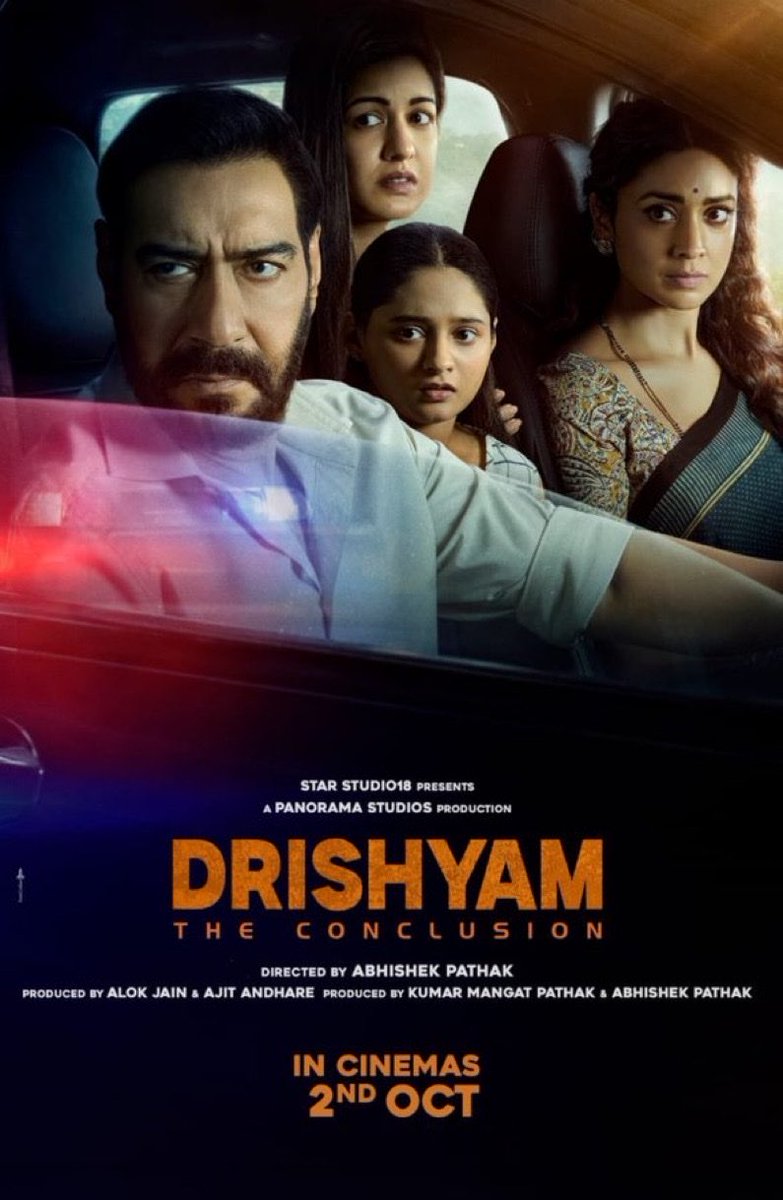 darshanbarot21's tweet photo. Something started as a pure remake taking its own different route and ending up being better than the original.

Well, that’s unusual and it’s not a complaint.

#AjayDevgn #Drishyam3
#DrishyamTheConclusion https://t.co/piEaorTgI0