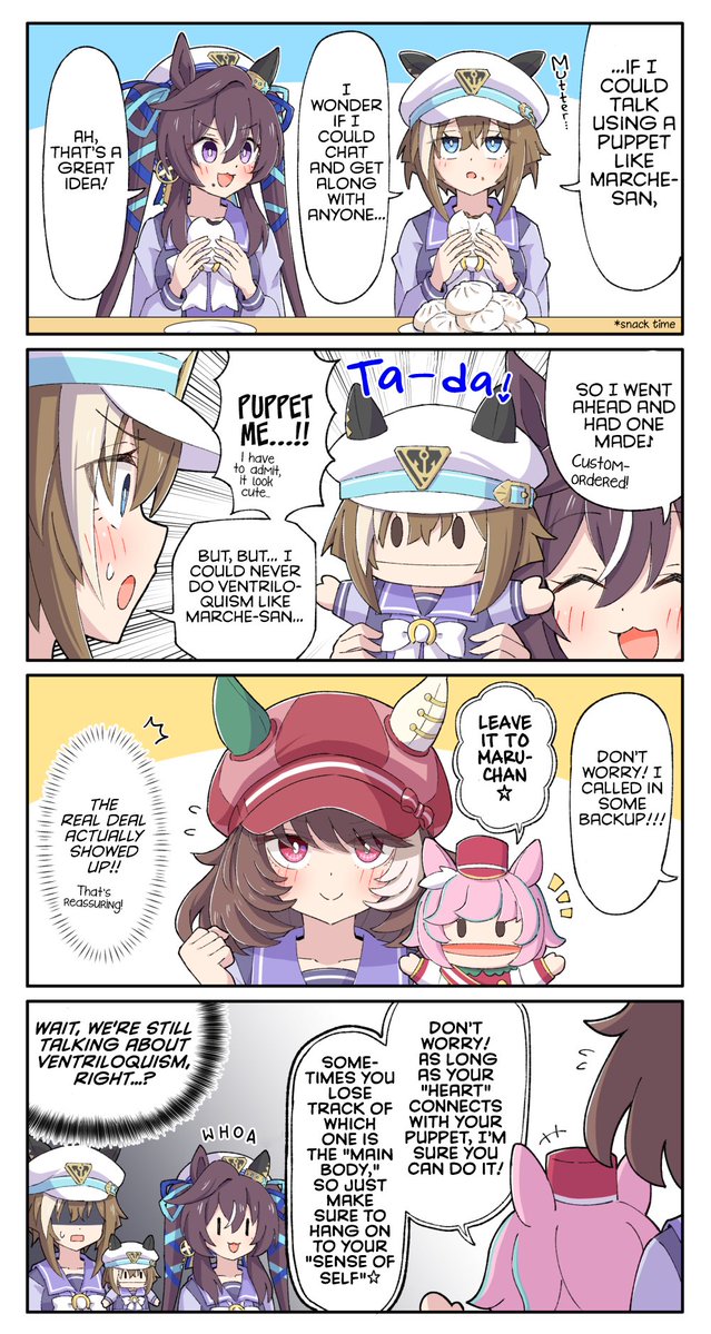 cewcowr's tweet photo. TL EN
Cheval Puppet Version~
art by @sugarwhite1046 

#umamusumeㅤ https://t.co/1ReJRHY0Ei