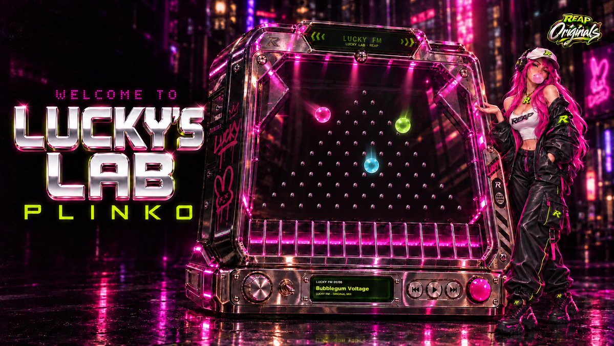 reapwin's tweet photo. Welcome to Lucky’s Lab - our newest REAP Original PLINKO is now LIVE!

Sound on, step inside 🤙 https://t.co/MUfVHpIdfl

Bonus:
All REAP games are now 99% RTP.
Play forever, hit big multipliers, win SOL. https://t.co/ZH4Aq3IaGw