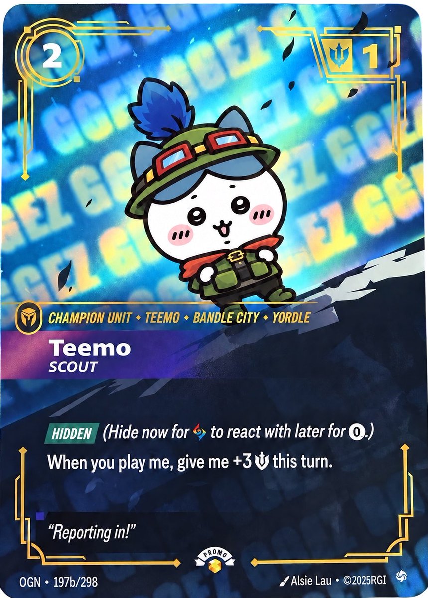 shim_sing's tweet photo. Chiikawa × Riftbound, Part 2!!

This time, I made Usagi as Yasuo and Hachiware as Teemo!

Which one’s your favorite?

@ngntrtr @ngnchiikawa @playriftbound https://t.co/dsUwrk7mCh