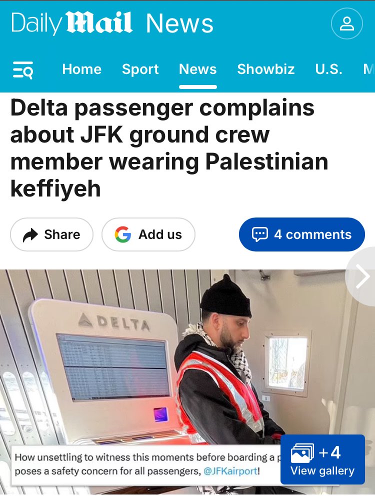 0321K9's tweet photo. I shared my concerns with a friend of mine following the failed hijack.

I’m not particularly worried about the limited number of flights bound for Israel. ISA & Mossad are now on top of it.

The same can’t be said for flights within the US & Europe.

We may have entered a new era where terrorists don’t have to figure out how to bypass TSA or breach the cockpit - they are now inside the cockpit already.

And it’s not limited to pilots. Since Oct 7, there have been reports of flight attendants wearing keffiyehs or Palestinian flag pins across every major US carriers.

FAs have access to the flight deck, and it doesn’t take much these days for one to figure out how to keep a plane airborne.

It’s not just about Muslims. There could be hundreds, if not thousands of useless idiots with suicidal sympathies in the industry who could be radicalized & manipulated.

That’s the part that concerns me.

In other words, that’s a lot of potential for copycats finding inspiration from the Flydubai incident. And neither the airline & security industries or the public are ready to take on that.