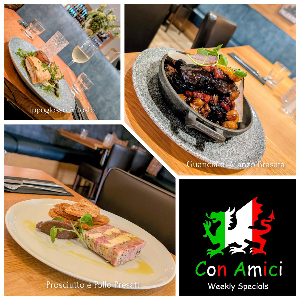 Con_Amici's tweet photo. Con Amici Weekly Specials #Italianfood #Denbigh #NorthWales #weeklyspecials https://t.co/h8nFZaUnX0