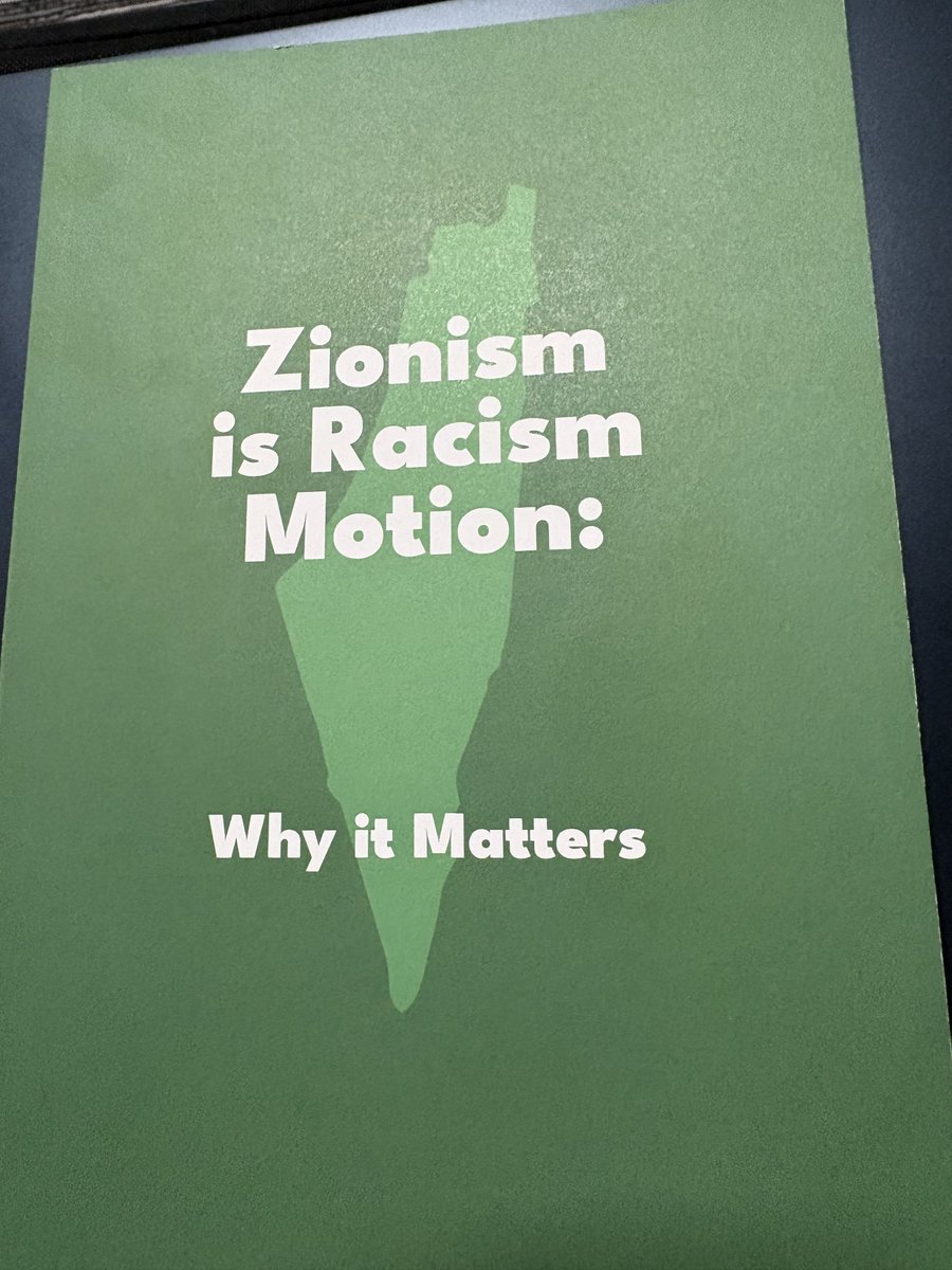 bindelj's tweet photo. At the Green Party Conference, in Trans Tinsel Town. Just did an interview with a member about this motion. I can honestly say I have not heard such blatant antisemitism in decades. And lies. Coming soon on my substack: https://t.co/QDQSDXehRO