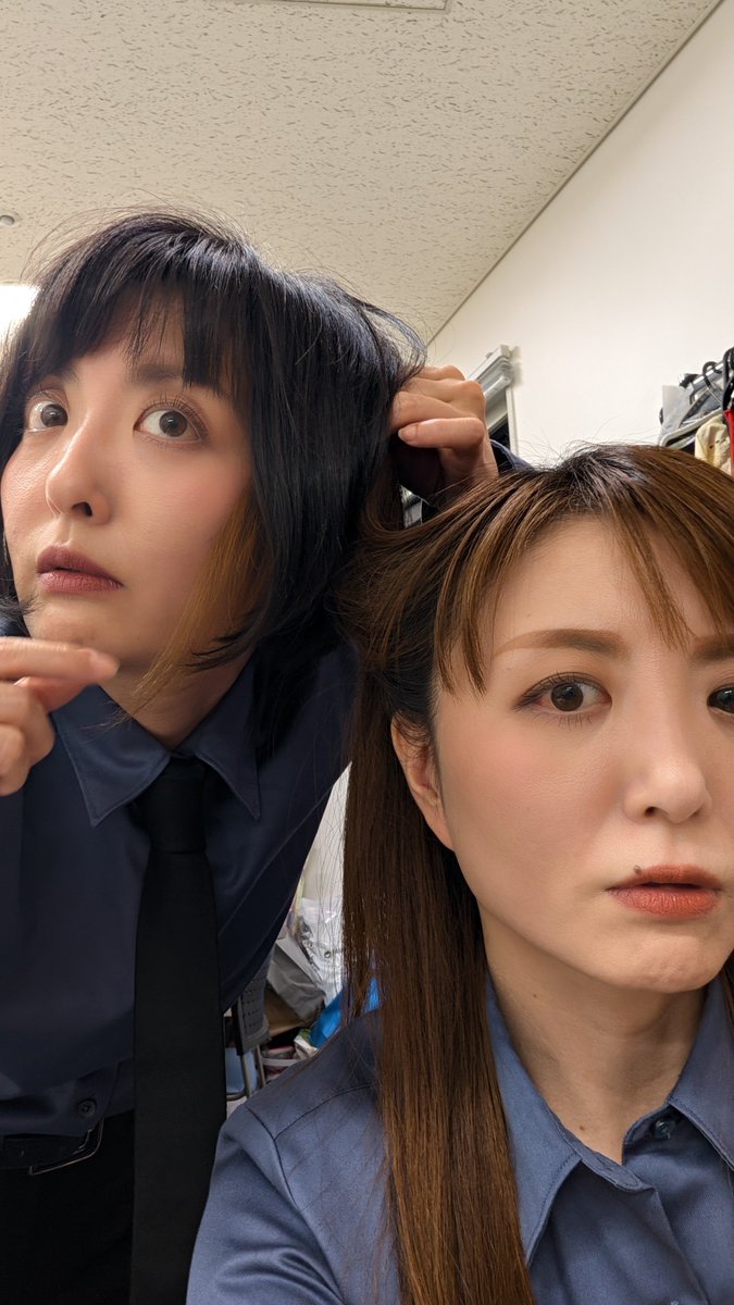 DrHR_AYA's tweet photo. インナーカラーを入れてみたい幸さん。
ちょっと、毛ぇ貸してもうていい？
と言いながらシュミレーションしてました。 https://t.co/1qKgxTYbeL