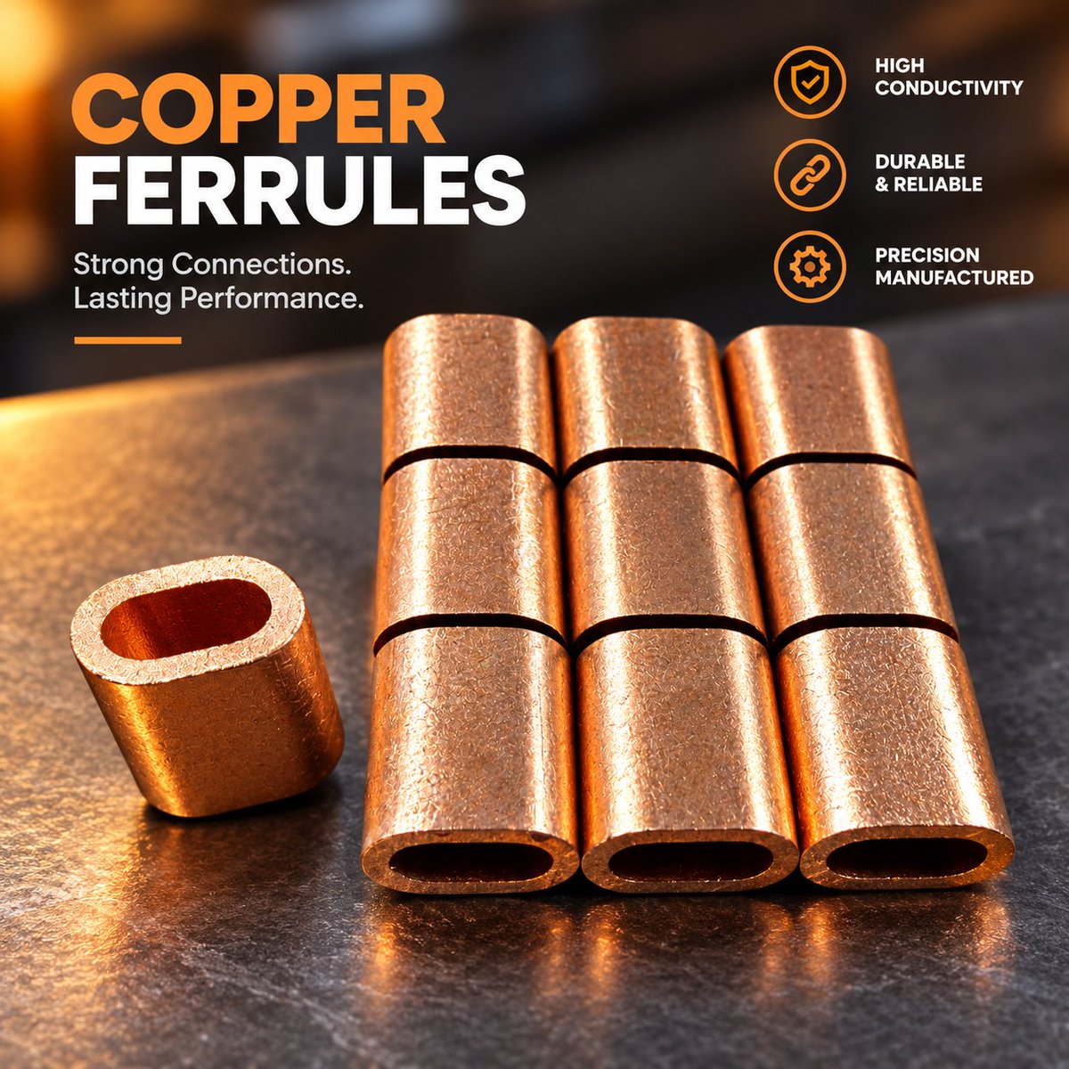 SecureFixDirect's tweet photo. Copper Ferrules 3.5mm (Pack of 10)

When you need to securely join stainless steel wire rope, these high-quality copper ferrules are the ideal solution.

https://t.co/SQot37UA5C https://t.co/CTapZisj7b