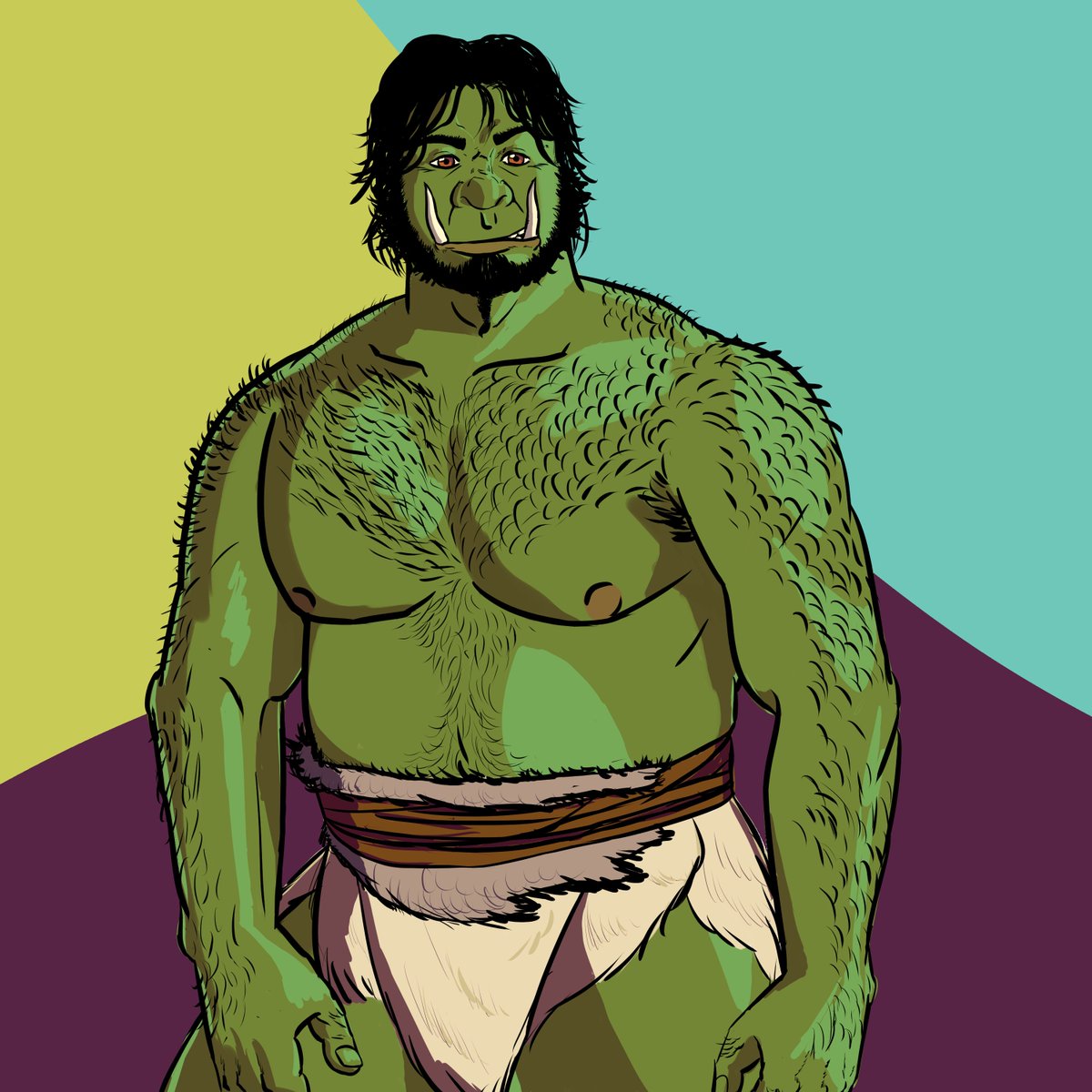 Actodibujo's tweet photo. Día 1 de #orctober2026 y más tarde el siguiente 
#digitalart #orc https://t.co/XfWf0ltqUj