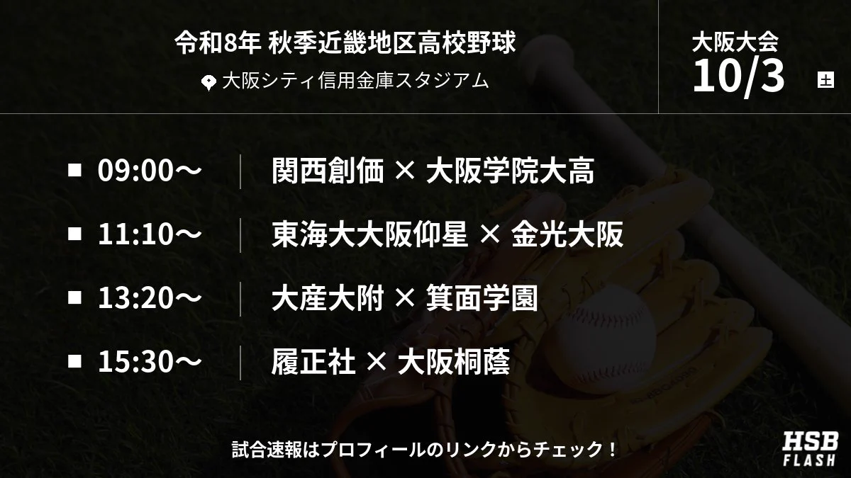 高校野球大阪大会速報