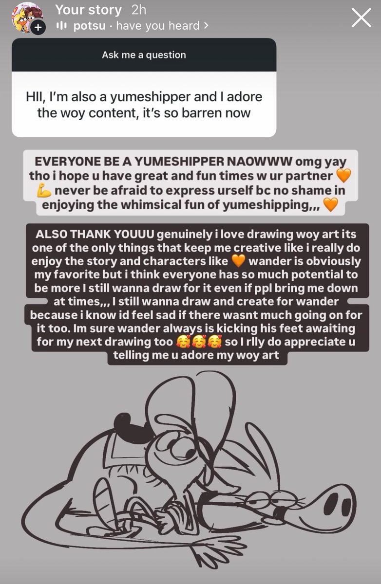 adorbsfox's tweet photo. I just wanna share off my wander posting I did on Instagram bc it was fun to yap about him and occasionally throw in clips from da show
I need more ppl to let me know what they want to hear about Wander because hashtag Wander’s one and only husband reporting for duty 🫡🧡 https://t.co/10k7ZXCrJc