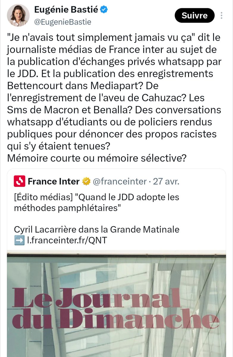 ch_waddle's tweet photo. @Europe1 @EugenieBastie @PascalPraud Mémoire courte ou mémoire sélective  @EugenieBastie ? https://t.co/cnRZRzScXv
