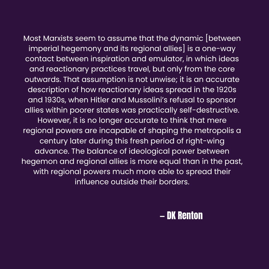 JournalSpectre's tweet photo. https://t.co/NL9PVuSaJQ

Read DK Renton compare the ideological balance of power between reactionary hegemons and their allies in the interwar period and today. https://t.co/BRvEWGP6kH