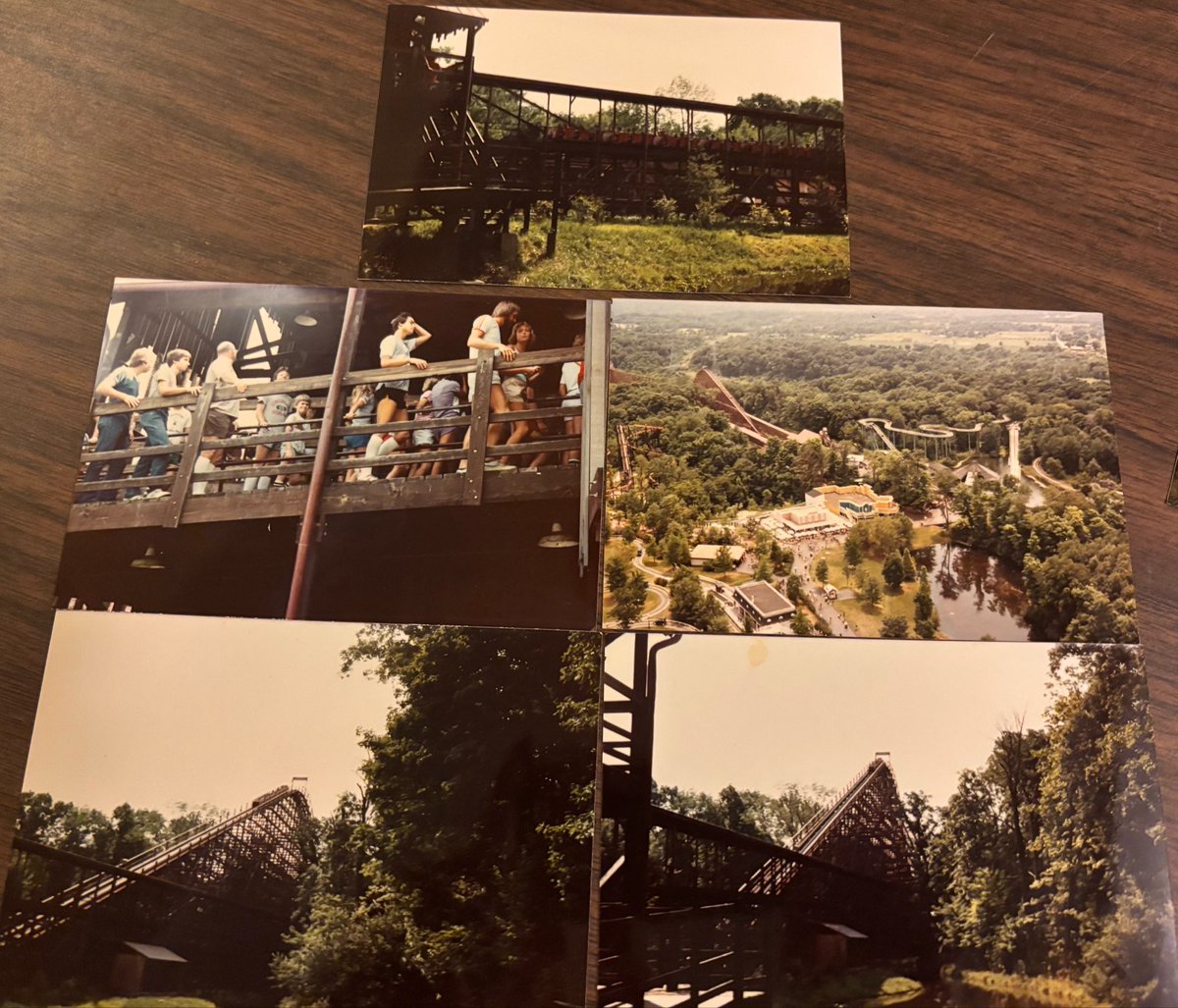 mydrammyvice's tweet photo. @DonHelbig Summer of 1981. My first ride on The Beast. I am the short kid looking at the camera in nervous excitement as we waited in the long line. I remember the Reds Dugout shop in that area of the park. https://t.co/SfBTP6Dwob