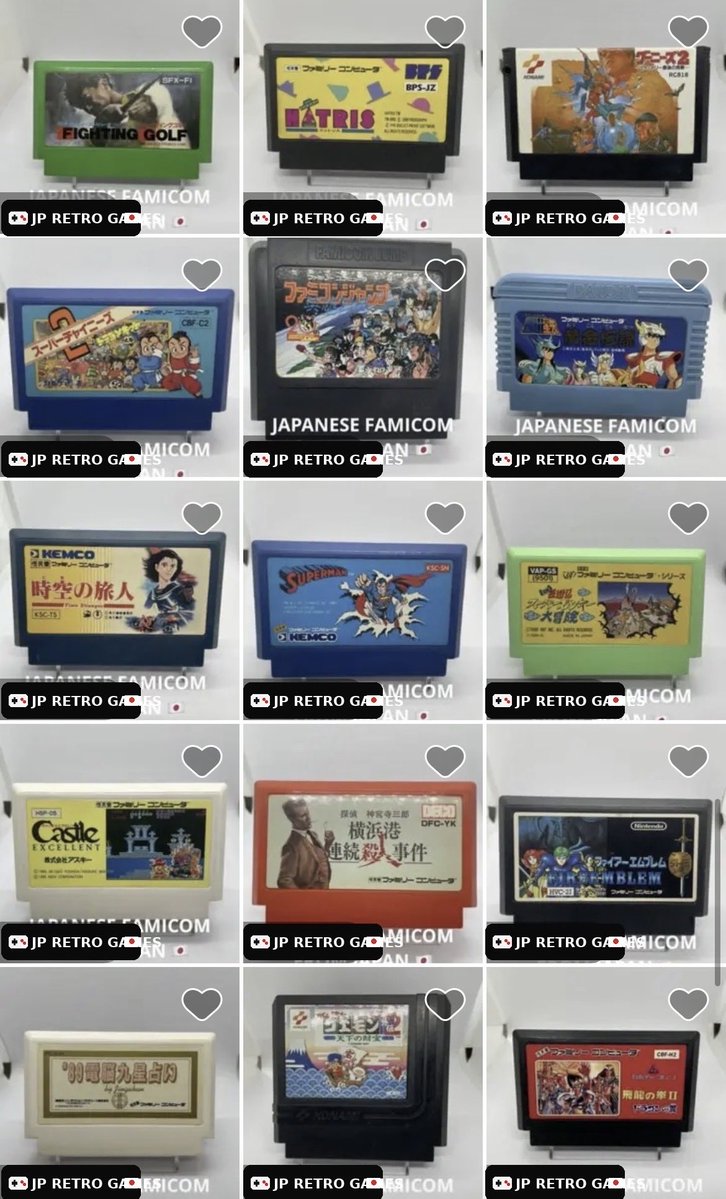 JPretrogames's tweet photo. 🇯🇵🎮 Which one is your favorite?

These are some Japanese Famicom games from my collection.

Do you have a favorite?

Tell me the title 👇
If it’s not here, tell me which game you love!

YOU CHOOSE. I PLAY. 🇯🇵🎮 https://t.co/ihFtoIp7vw