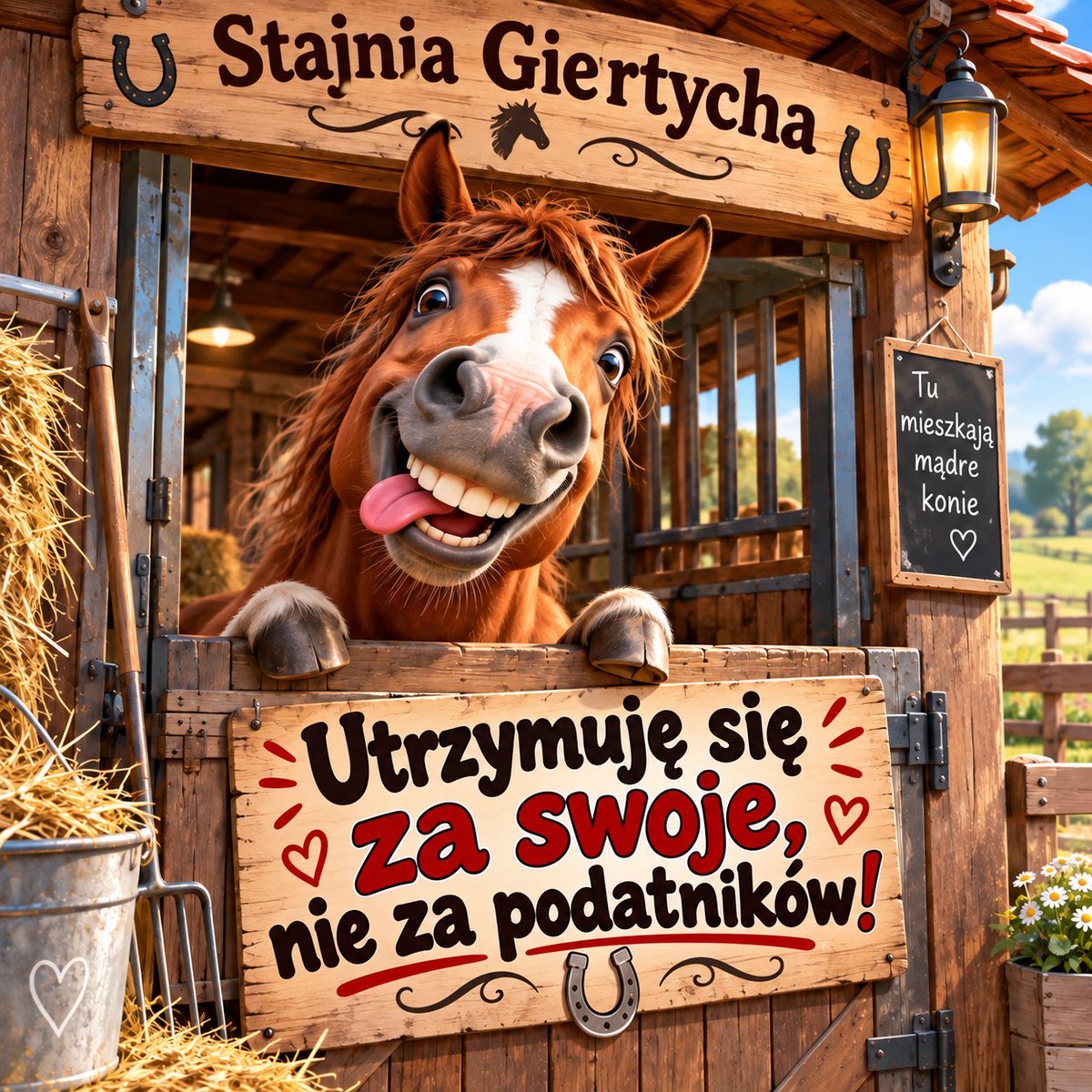 m_alwina100's tweet photo. Jestem ze stajni Giertycha‼️
Owies własny, towarzystwo prima sort 💪😉🐴
#SnaW https://t.co/B0EjTKrnGa