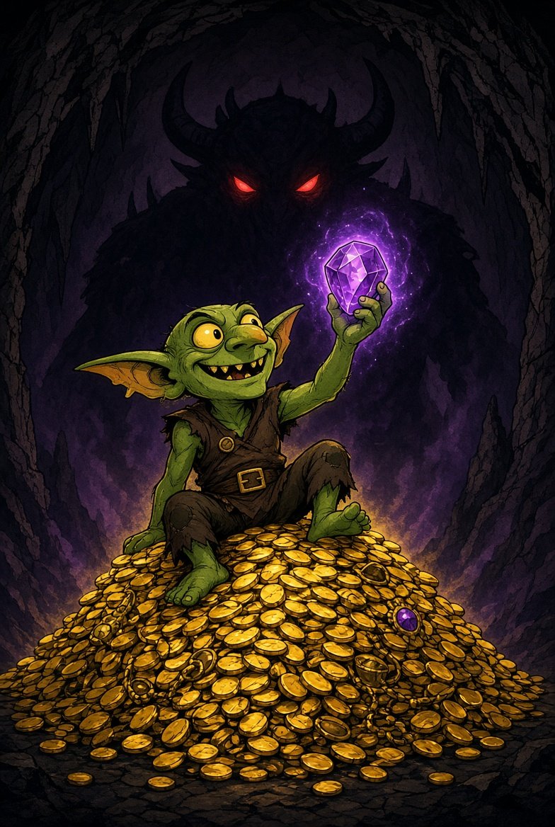 blocksandu's tweet photo. Gobtober day 2 - (2,5,14)
Shiny rock make @RWGoblins happy https://t.co/1hyUEE9Ico
