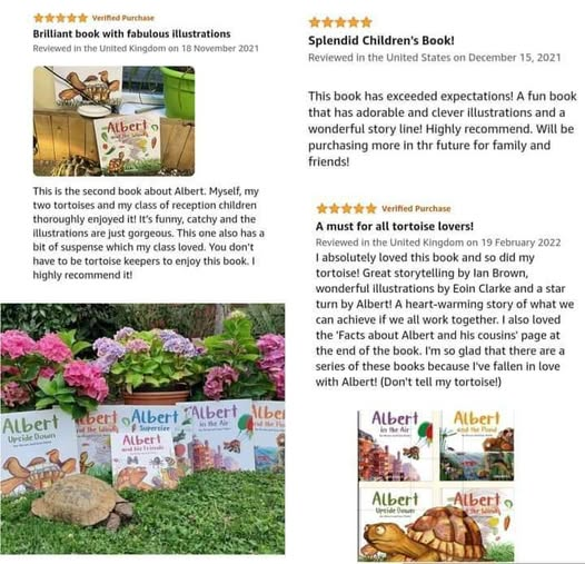AlbertTortoise's tweet photo. SPLENDID, A MUST, HIGHLY RECOMMEND... Super 5* #Praise for #ALBERTthetortoise #books. Please keep posting YOUR #BookReviews. Available Now 10 #ALBERT #picturebooks, 3 #BoardBooks &amp; #ActivityBook https://t.co/WA5TBITkbA
#review #bookseries #illustrated #tortoise #storytime https://t.co/3gyhxrdNZw