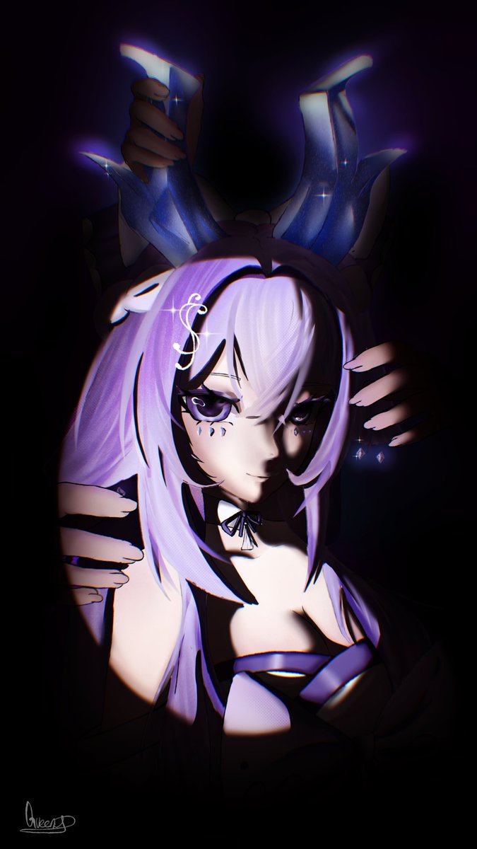 QueenyInkk's tweet photo. Goddess Of Creation 

Gift for @Kirika_Yoko 

#vtuber #art #clipstudio https://t.co/1oFCLDQdgg