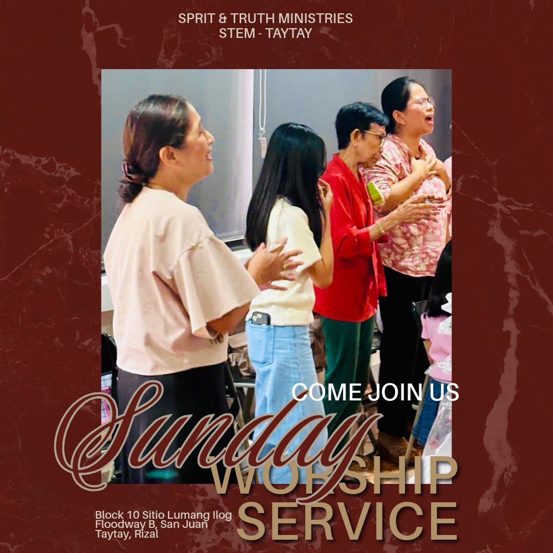 STEMChurch's tweet photo. You help make Sunday happen! See you brethren! Gather with us for worship, the Word and connect with us. Don’t miss our services.

#stemchurch #church #christian #christianity #christianchurch #ministry #ministries #faith #philippines #taytay #rizal #bulacan #baco #mindoro https://t.co/yFXFXEZyP3