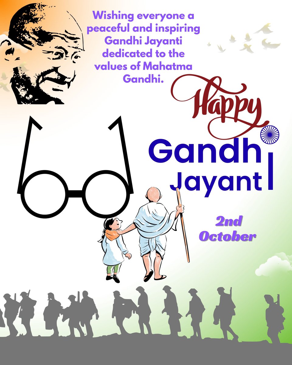 KalahandiNvs's tweet photo. Let us follow Gandhiji’s path of truth, non-violence and unity, and build a society where everyone stands together.
#TruthAndNonViolence #Ahimsa #SatyaAndAhimsa #PathOfTruth #UnityInDiversity #PeaceAndUnity #GandhianValues #NonViolence https://t.co/43xRtJ0Y2H