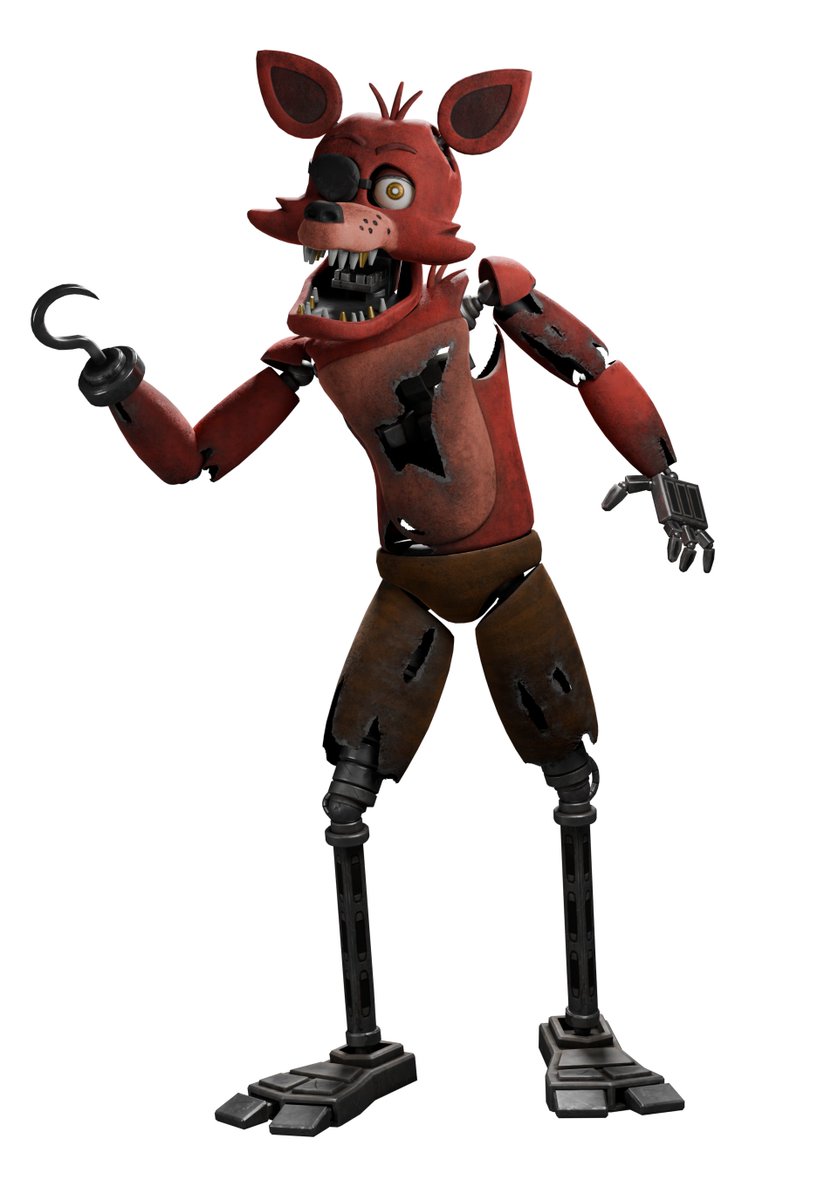 Apple211820's tweet photo. Made a Foxy render with the Fortnite model https://t.co/BNFst6VIXx