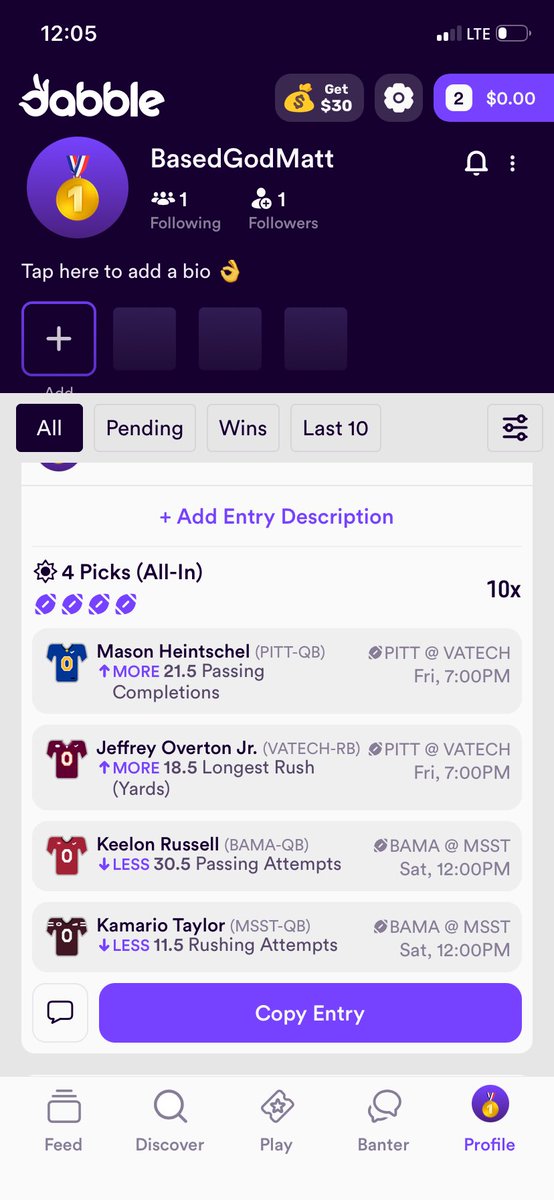 MattFearLess's tweet photo. Are these good picks? https://t.co/iUSrbGv1Sk