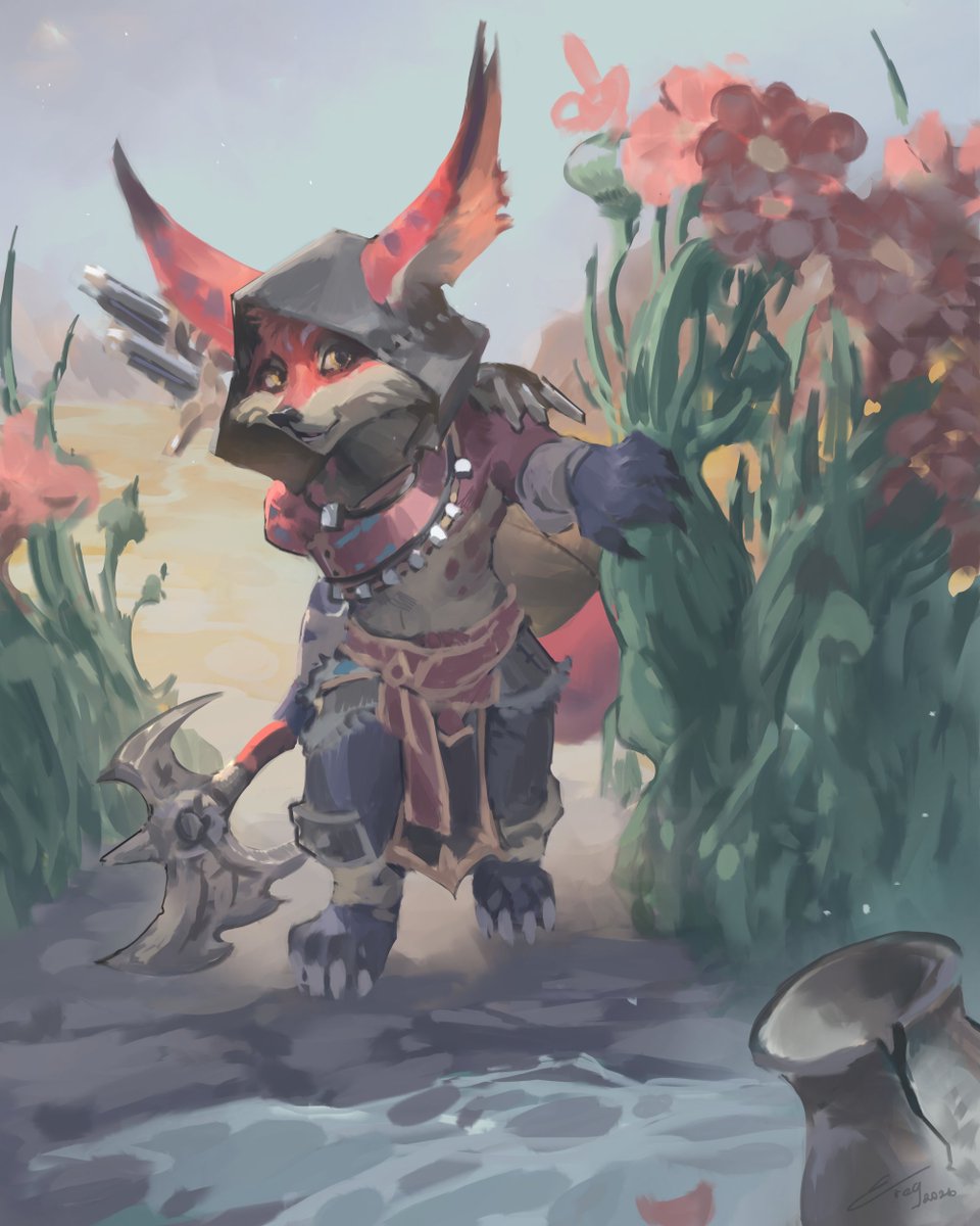 Eregbueye's tweet photo. My Vulpera art 👉👈
#warcraft #warcraftart https://t.co/NMX4ebdgpx