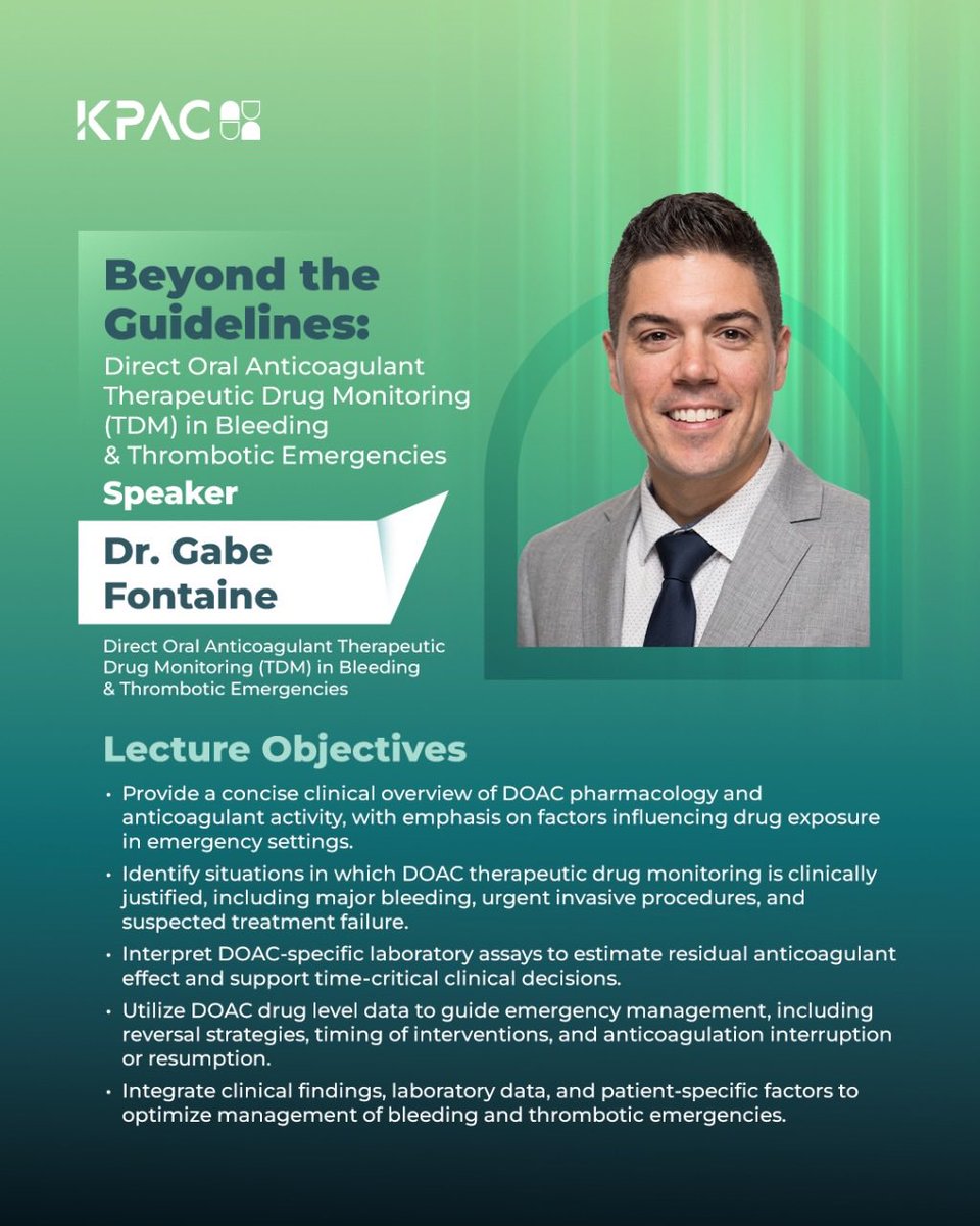 KPAC_Kwt's tweet photo. KPAC 2026 | DAY 1 β SESSION 1: CLINICAL PHARMACY
Meet the moderator and speakers of our Clinical Pharmacy session at KPAC 2026.
π
Day 1 | 16 October 2026
π Sheikh Jaber Al-Ahmad Cultural Centre
#KPAC2026 #PharmacyInMotion https://t.co/ogKASOqoZU