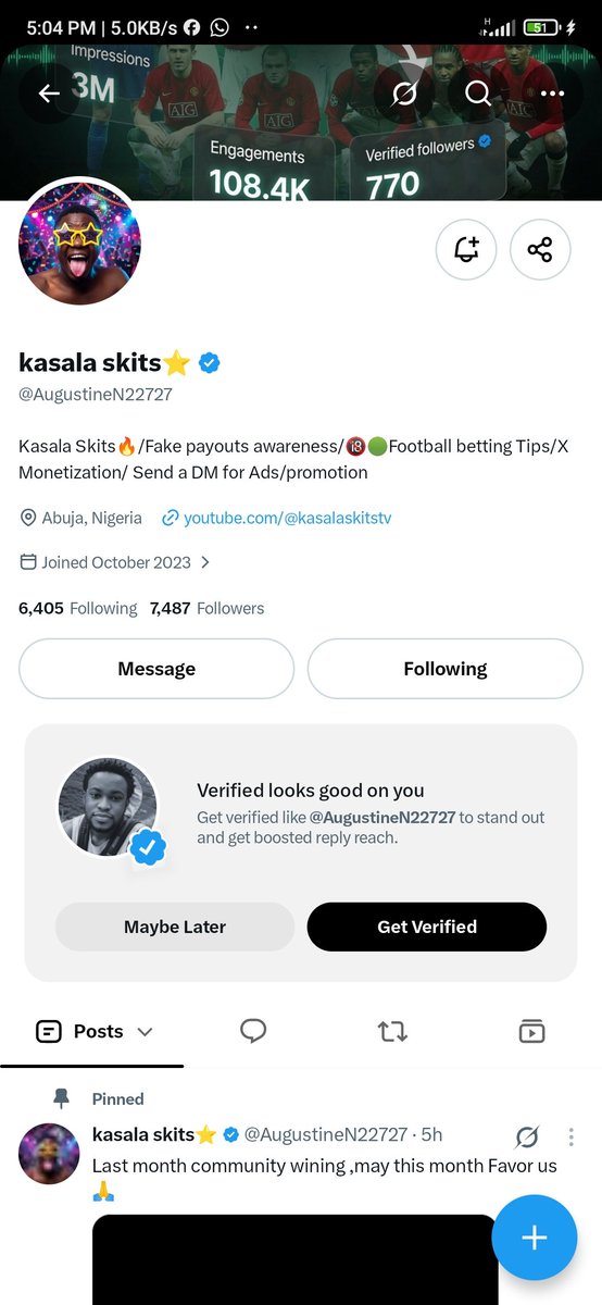Hapalet's tweet photo. @officialmoore7 @AugustineN22727 Done but I think X has shadow ban my account cause I no dey ever get picked. 

0174992579
Gtbank https://t.co/tWSJVoOQtc