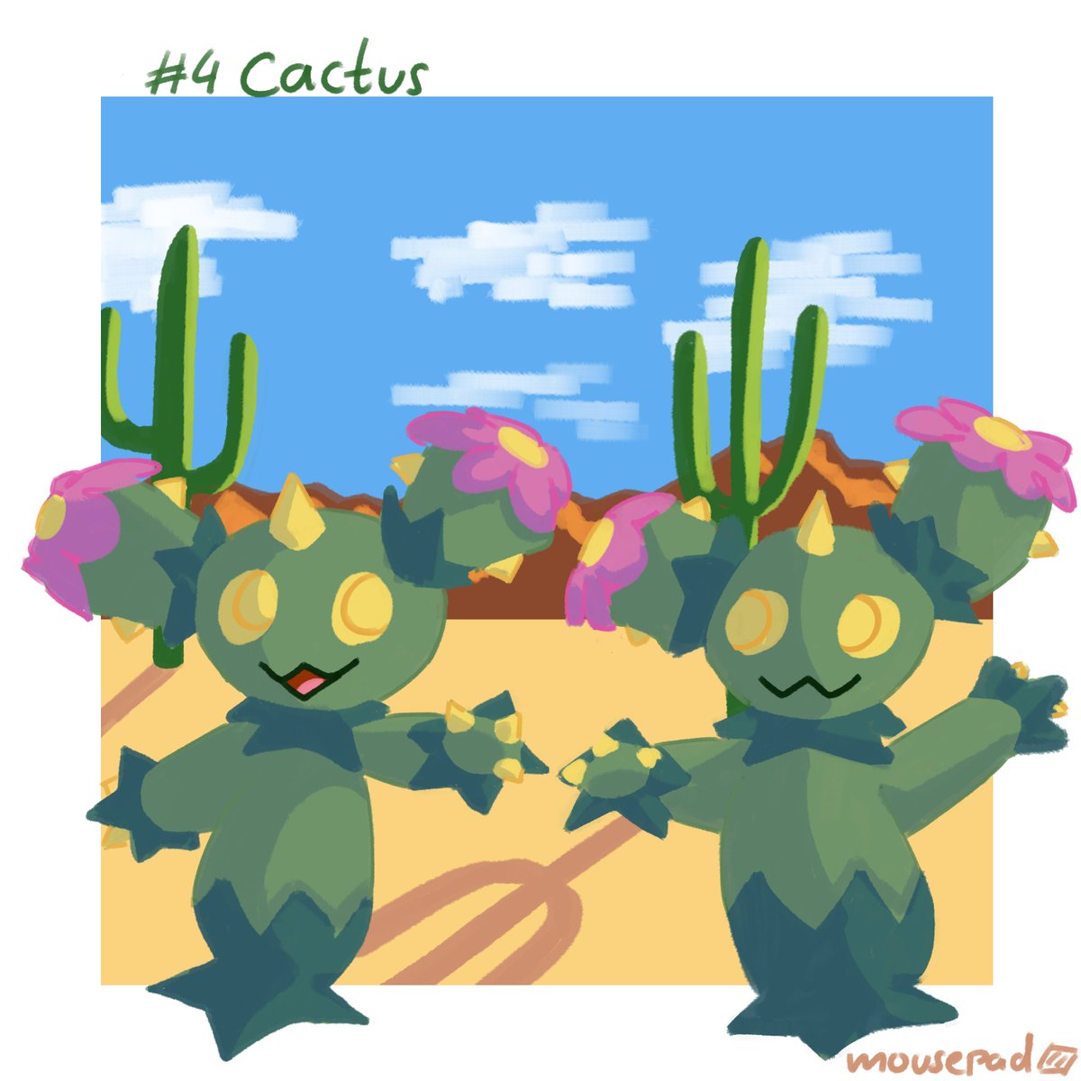 Mousepaddo's tweet photo. #Inktober Day 4 - Cactus
#pokemon #pokemonfanart https://t.co/zVWL7FRN4I
