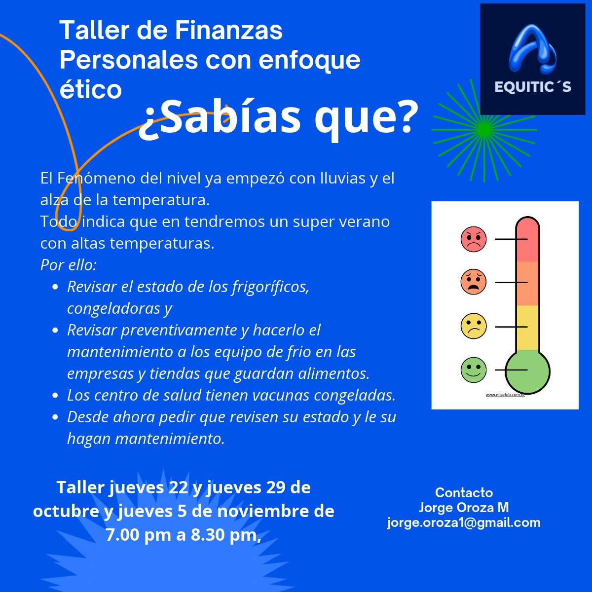 JorgeOroza1's tweet photo. Ya está presente el fenómeno del Niño. Tomar precauciones ahora. https://t.co/lkABQY4TeY
