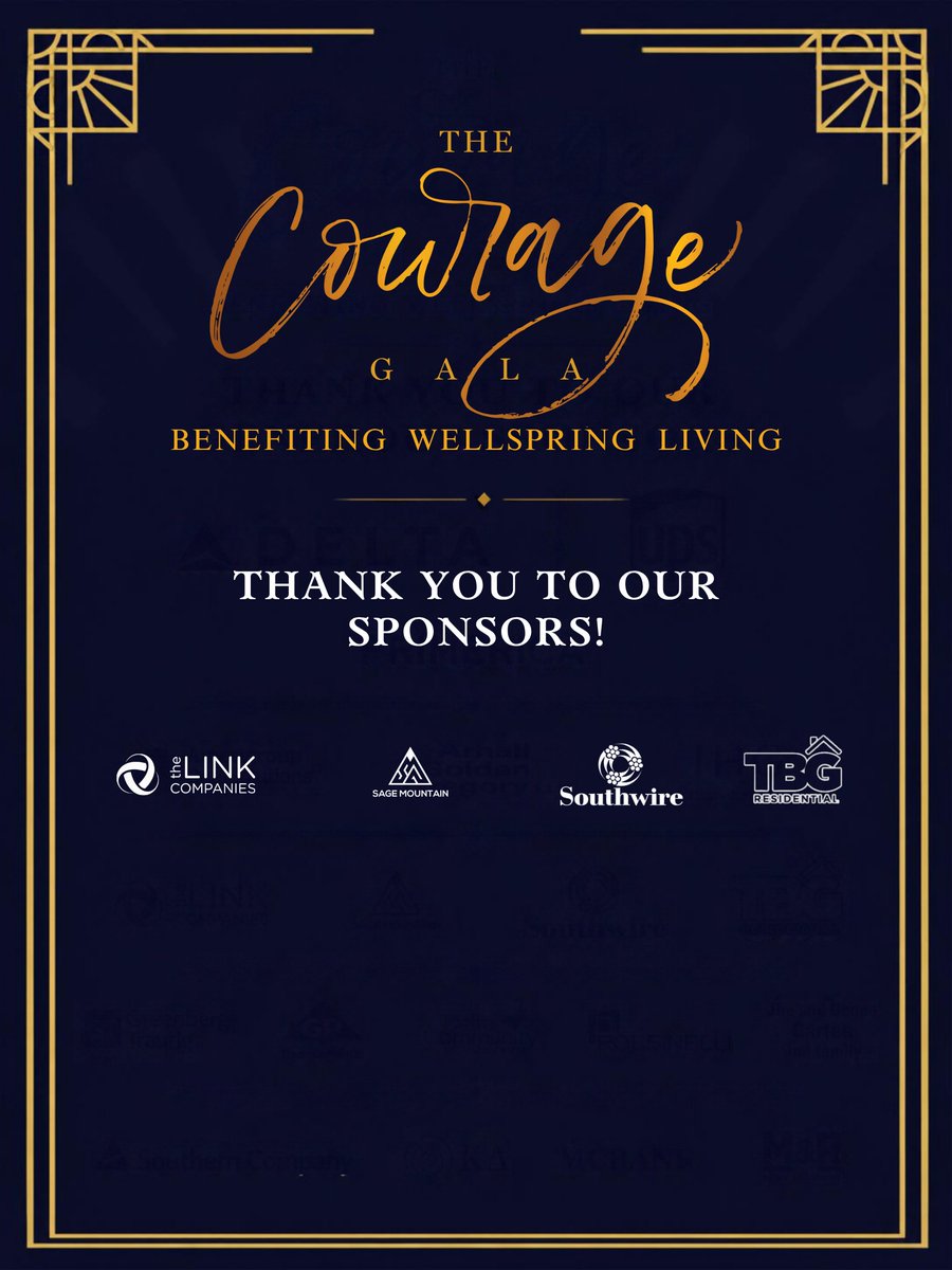 WellspringATL's tweet photo. ✨ Thank you to our incredible Courage Gala sponsors!
We’re grateful to celebrate 25 years of hope with you! 💜
#WellspringLiving #CourageGala #BeTheLight #25YearsOfHope https://t.co/3urix0FdFE