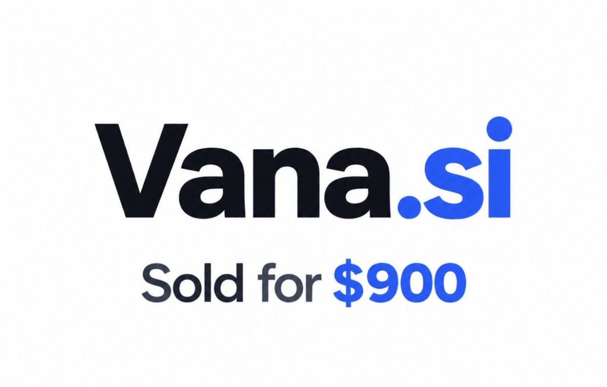 domainsea's tweet photo. https://t.co/h6cJspmy0r sold for $900. Another .si sale on the board.
#si #domains #domainnames #sale #superintelligence https://t.co/dmPcOmSdaK