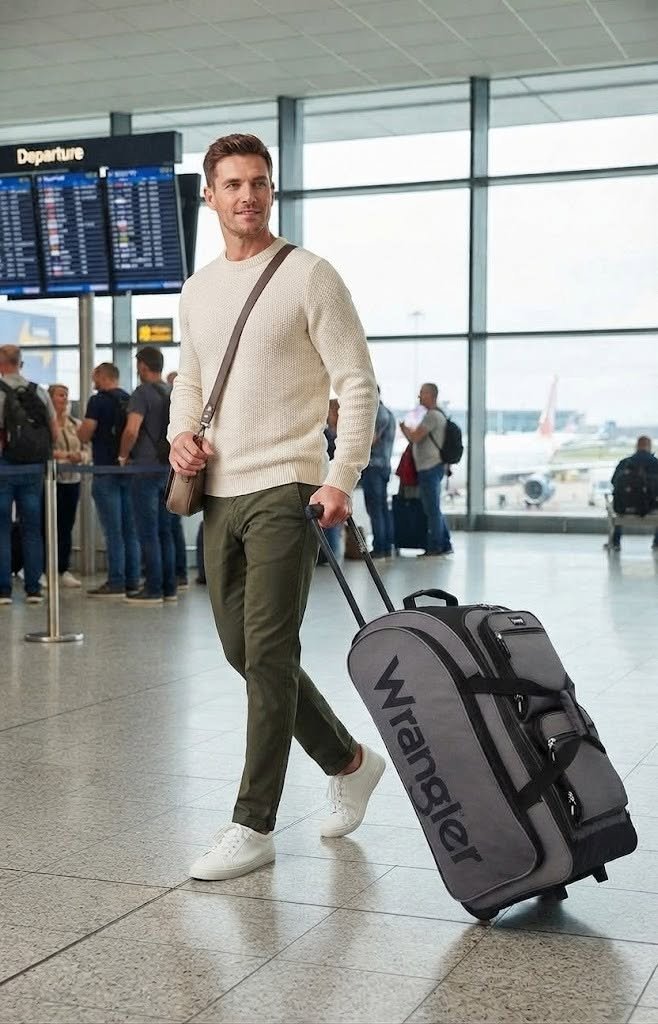 realballadolla's tweet photo. Deal selling fast! 68% off on this rolling Wranger duffel bag! Only $17.16! This is a steal! 🔥 #ad https://t.co/uThFmd596R #amazonfinds #deals #traveldeals #traveling #dealsandsteals https://t.co/XDVCTttDsa