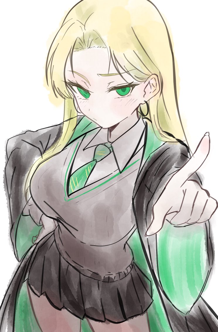ayu_yutyaso's tweet photo. 一日中女体化マルフォイに晒され続けて、
とりあえずなにか描いて発散しないと落ち着かなかったので1枚
だけ…さきっちょだけだから。　　
こんな感じ…だったよね🥺
古のミームを聞いたことあるくらいしか知らなかった…🥺 https://t.co/Ec8h8HE8Wl