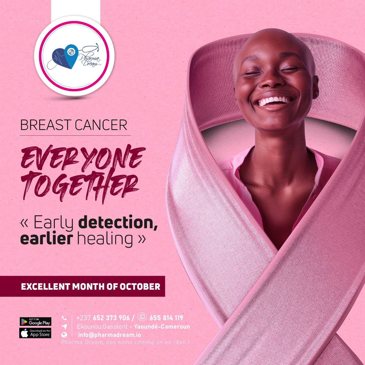 Pharmadream1's tweet photo. Ce mois-ci, faisons de la prévention une priorité. 💗 Parlons-en autour de nous. 
#cancerdusein
#prevention
#dépistage 

---
This month, let’s make prevention a priority. 💗
Let’s talk about it with those around us. 💗

#BreastCancer
#Prevention
#screening https://t.co/7Av03xpNiR