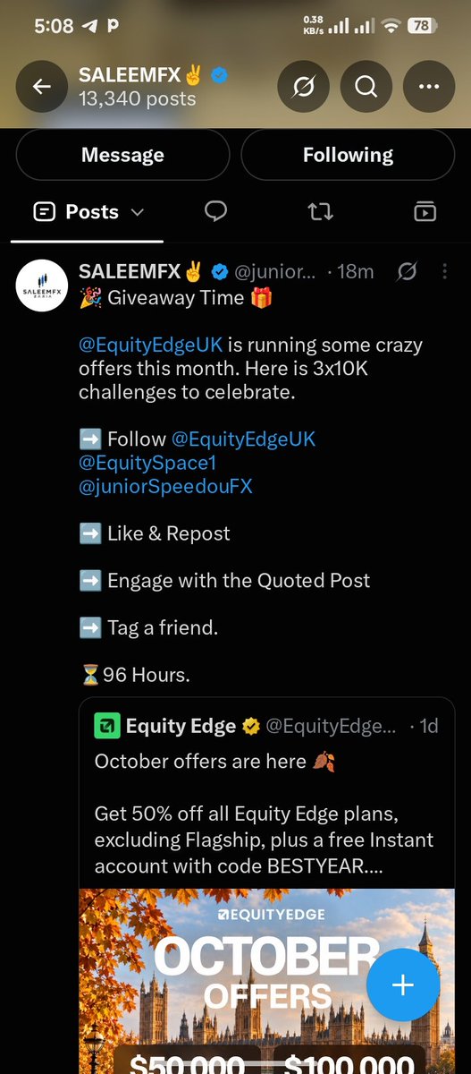 ITomapii's tweet photo. @juniorSpeedouFX @EquityEdgeUK @EquitySpace1 @john https://t.co/qFdS9hvyjT