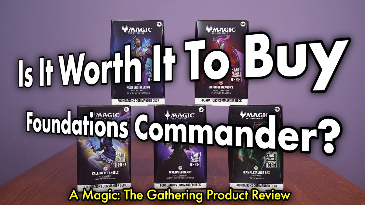 TolarianCollege's tweet photo. Is This The Best New Commander Product? Is It Worth It To Buy A Foundations Commander Deck?

Our full review: https://t.co/TTLbeukaHN

#magicthegathering https://t.co/YfhT9dgm7V