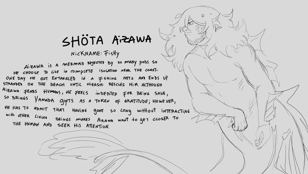 estiaz_CAT's tweet photo. Emic mermaid au info #erasermic #fanart #bnha #mermaidau https://t.co/kj9A8LxAm4